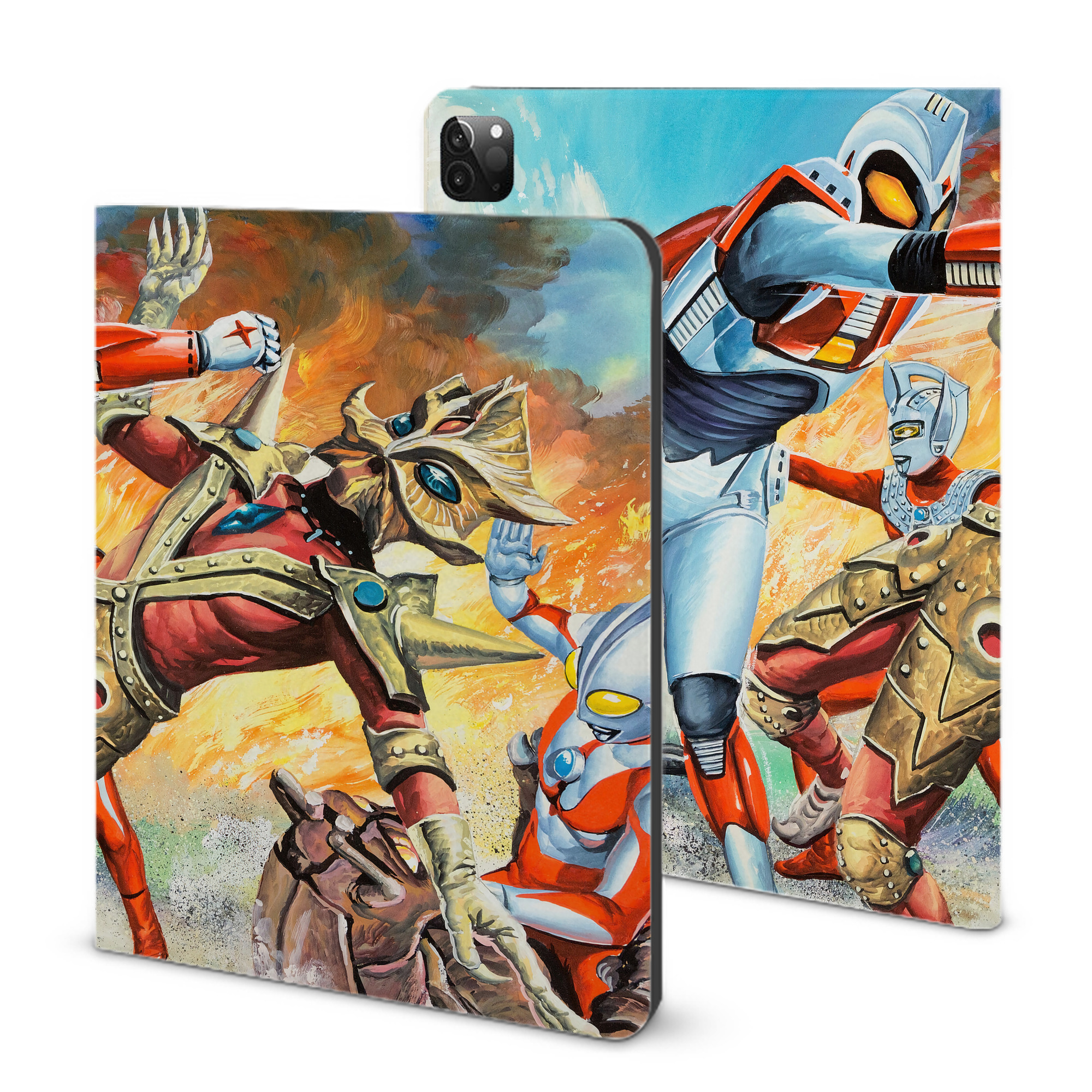 （画像用） ウルトラマン Ultraman IPadケース ペンホルダー付き ブックスタイルデザイン